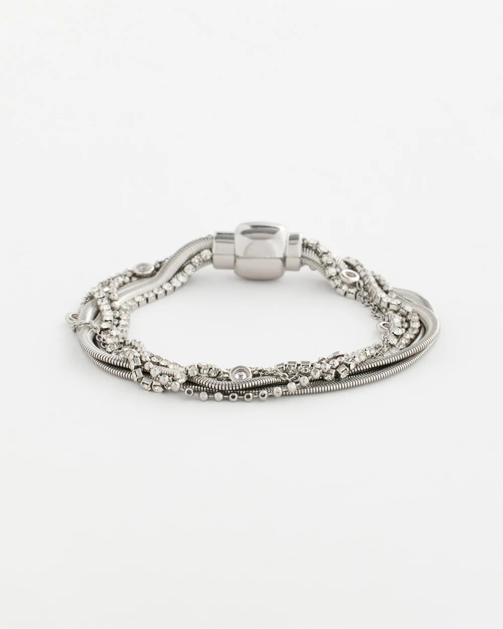 Silver Silvertone Multistrand Bracelet