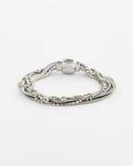 Silver Silvertone Multistrand Bracelet
