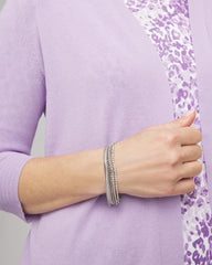 Silver Silvertone Multistrand Bracelet