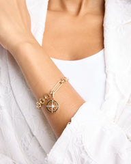 Gold Compass Charm