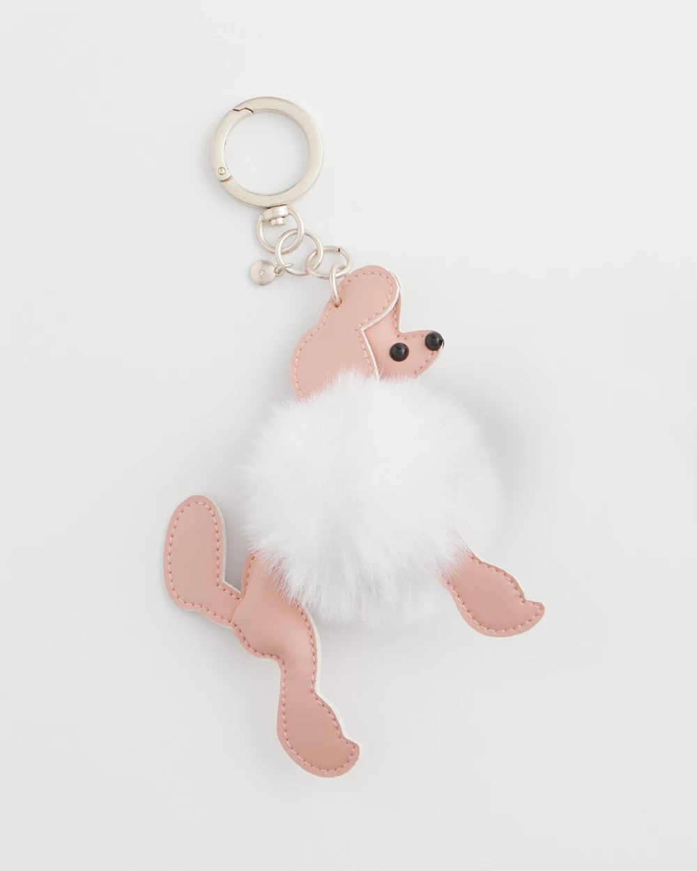 Pink Poodle Bag Charm