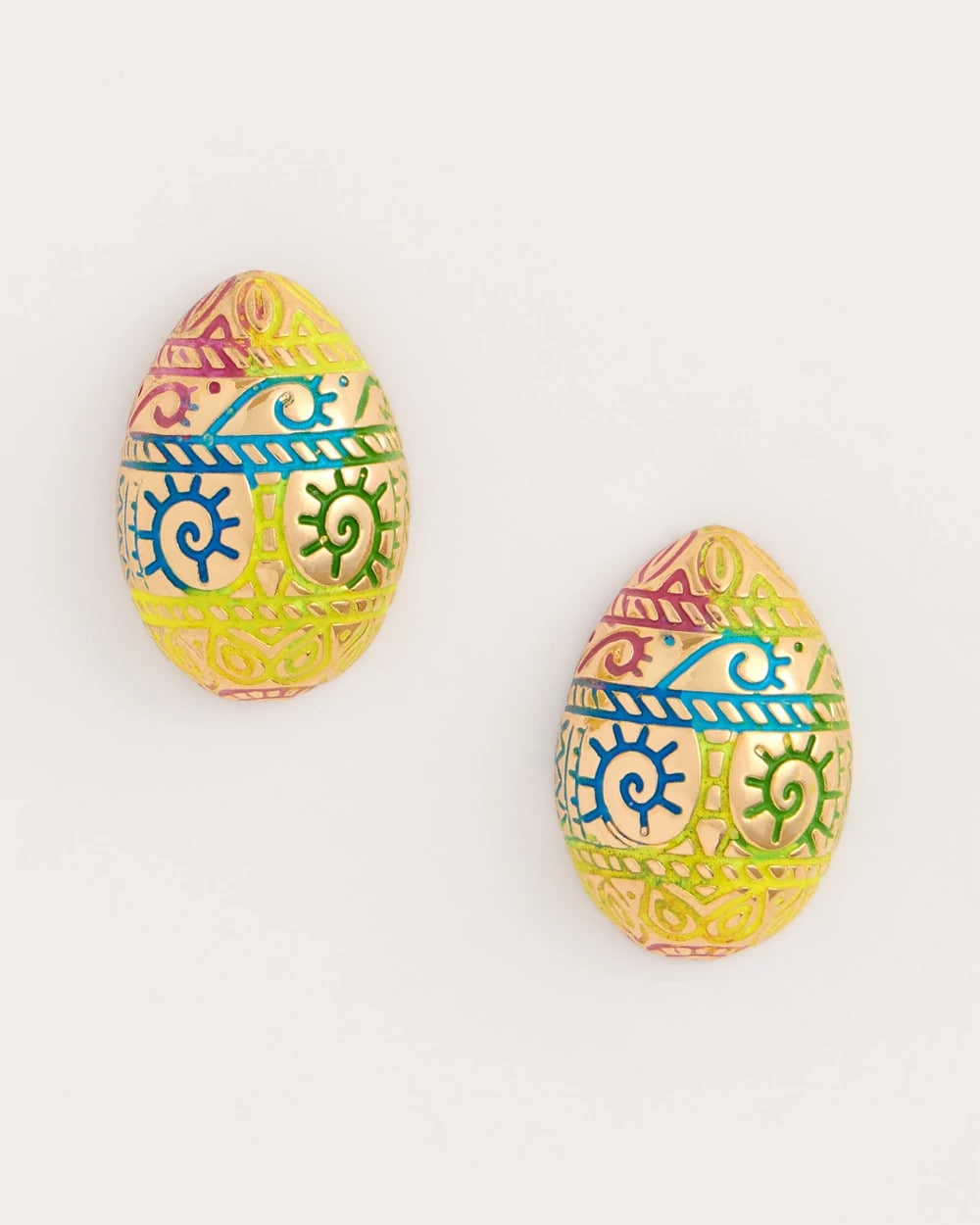 Multi Easter Egg Stud Earrings