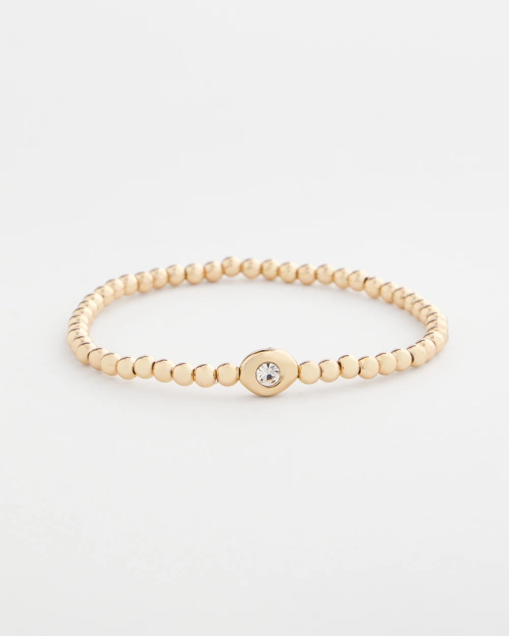 Gold Mini Bead Stretch Hero Bracelet