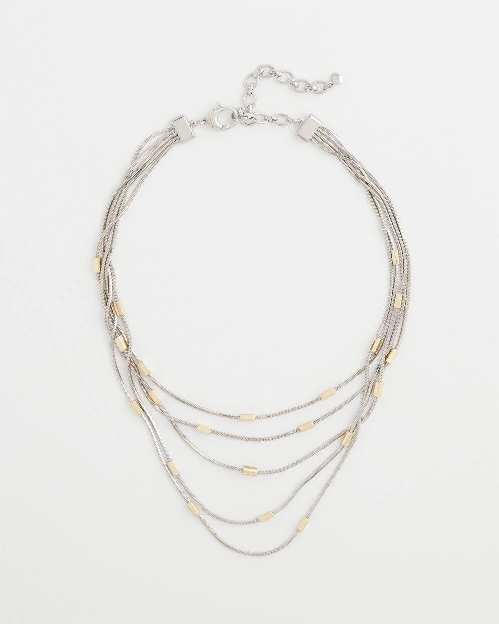 Mixed Metals Mixed Metal Multi-Strand Necklace