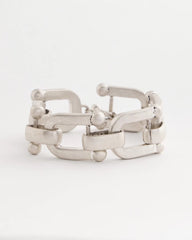 Silver Silvertone Link Chain Bracelet