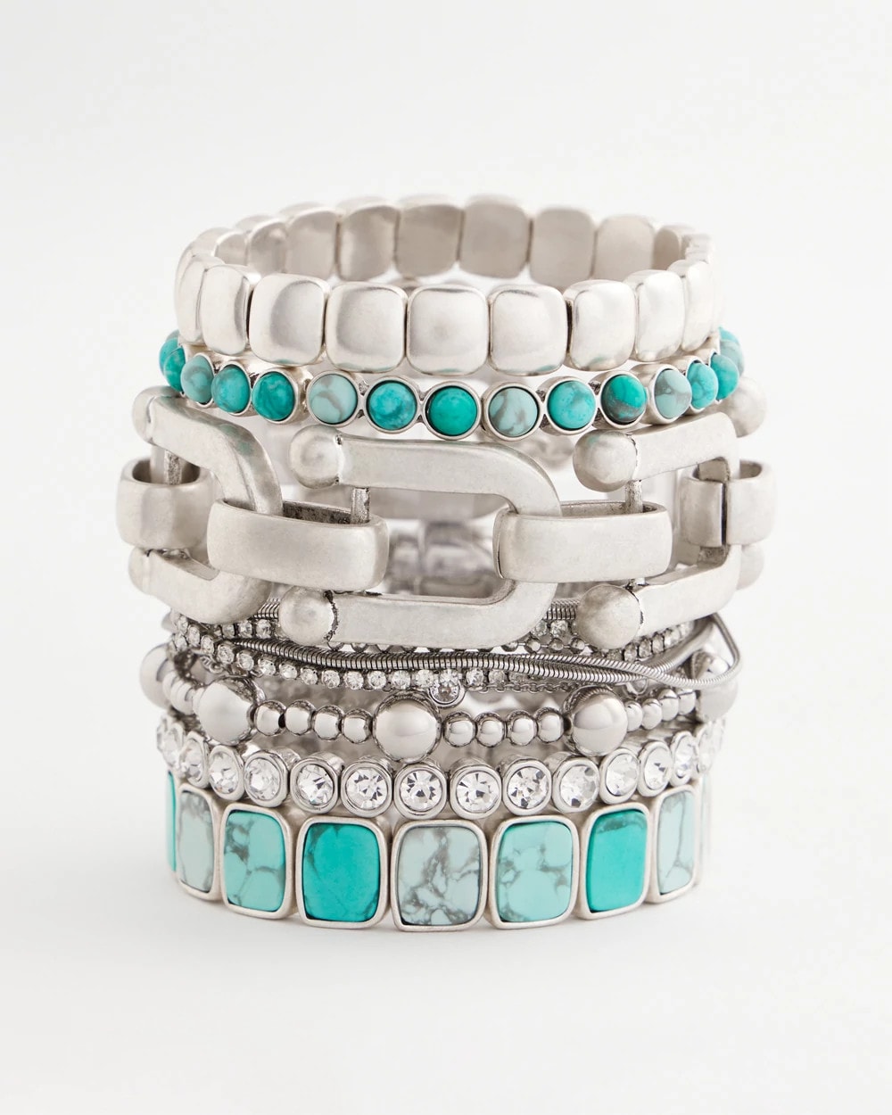 Silver Silvertone Link Chain Bracelet