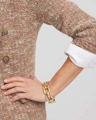 Gold Golden Link Chain Bracelet