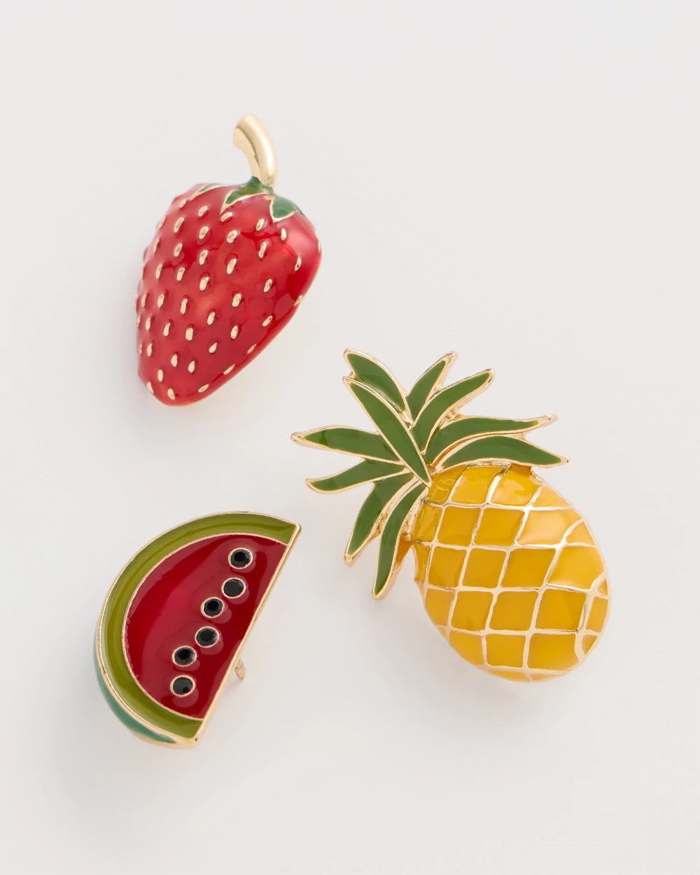 Multi Fruit Brooch Set