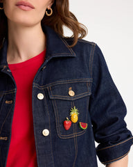 Multi Fruit Brooch Set