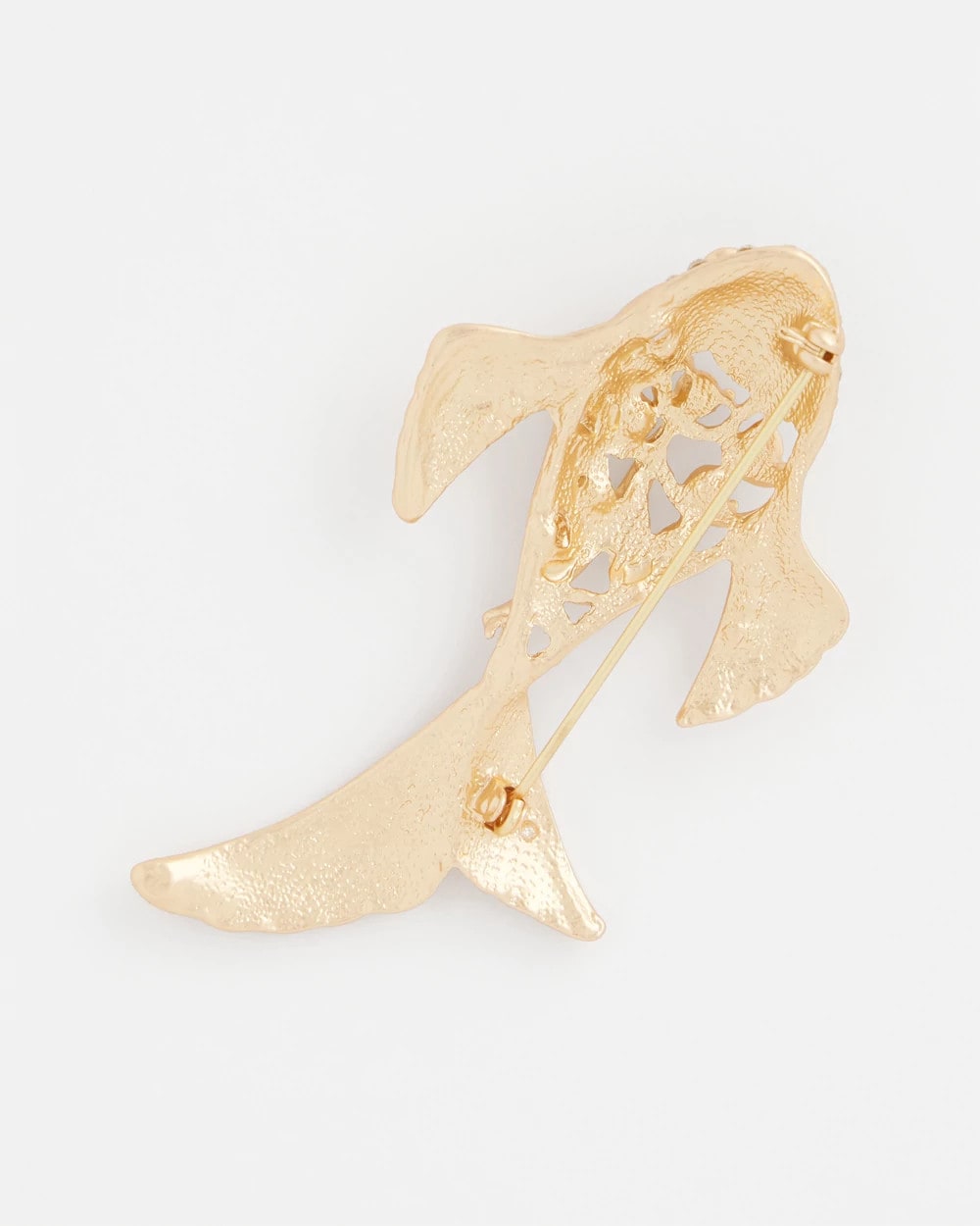 Gold Koi Fish Brooch