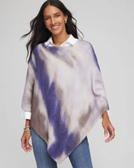 English Cream Convertible Knit Poncho
