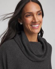 Graphite Heather Gray Cowlneck Poncho