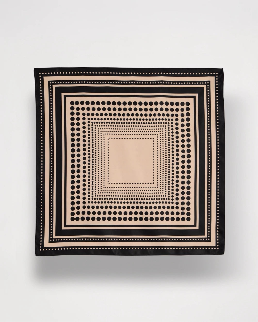 Black Polka Dot Square Scarf