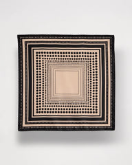 Black Polka Dot Square Scarf