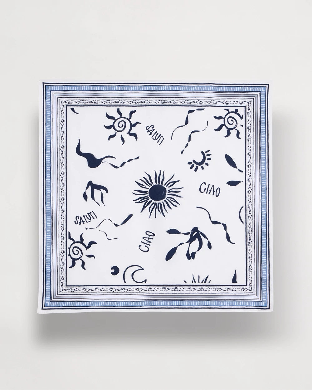 Passport Blue Beach Square Scarf