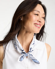 Passport Blue Beach Square Scarf