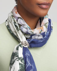 Silver Silvertone Knot Scarf Ring
