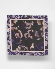 Black Fjord Flora Square Neckerchief Scarf