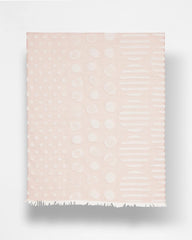 Neutral Neutral Polka Dot Oblong Scarf