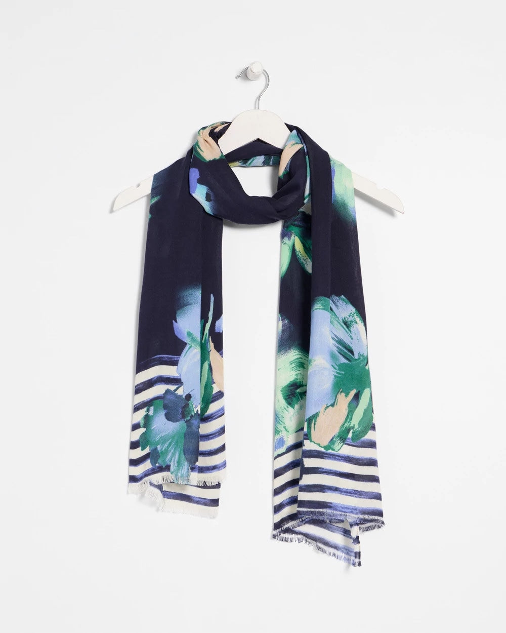 Passport Blue Printed Oblong Scarf