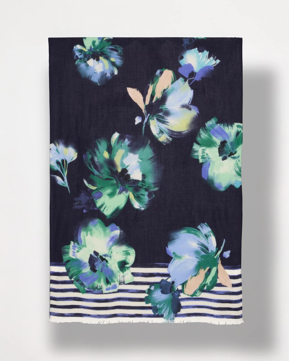 Passport Blue Printed Oblong Scarf