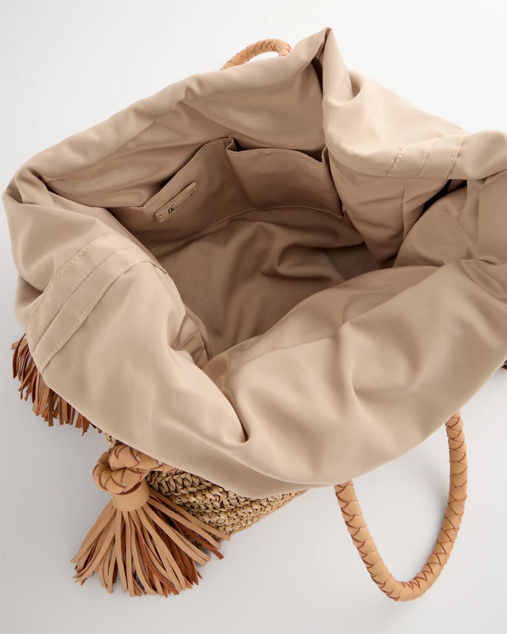 Natural Chico's x Romi Boho 4-Tassel Tote