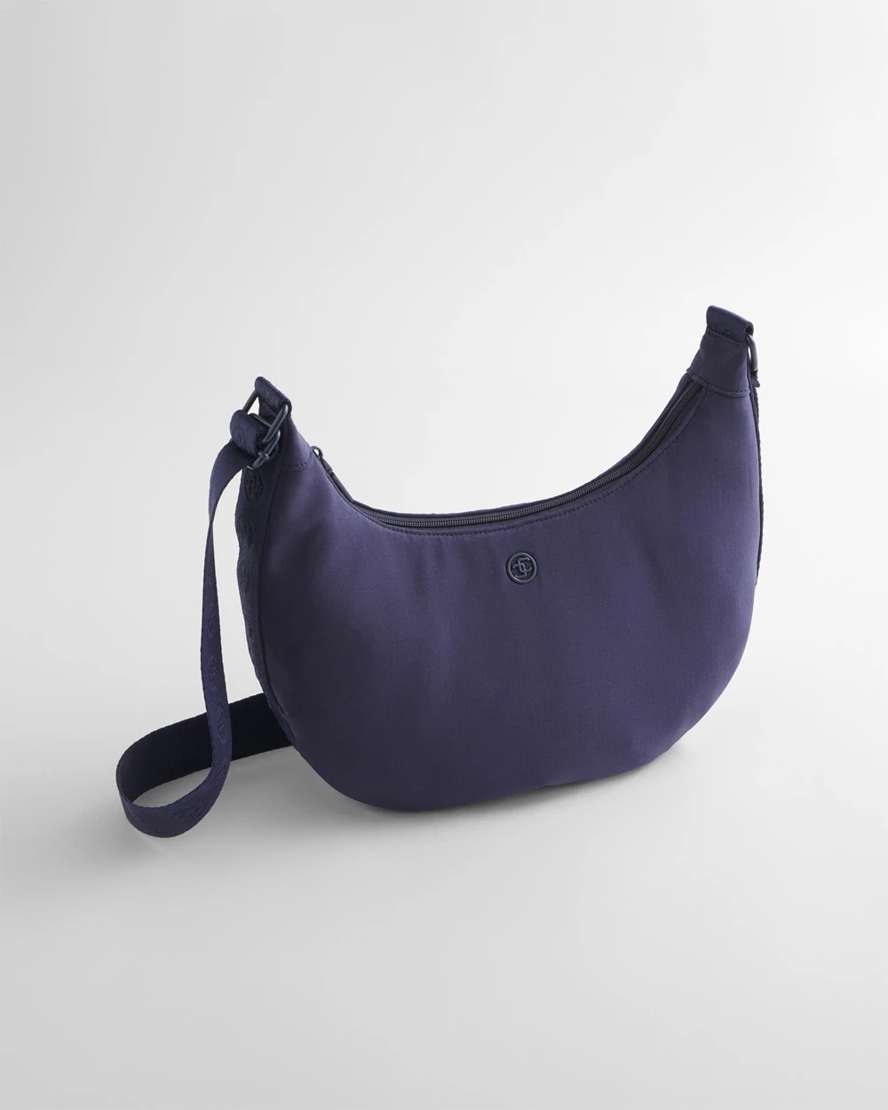 Passport Blue Ripstop Crescent Crossbody Sling Bag