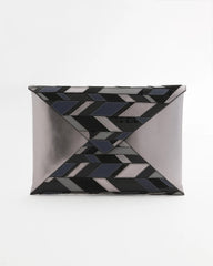 Metallic Embellished Envelope Clutch