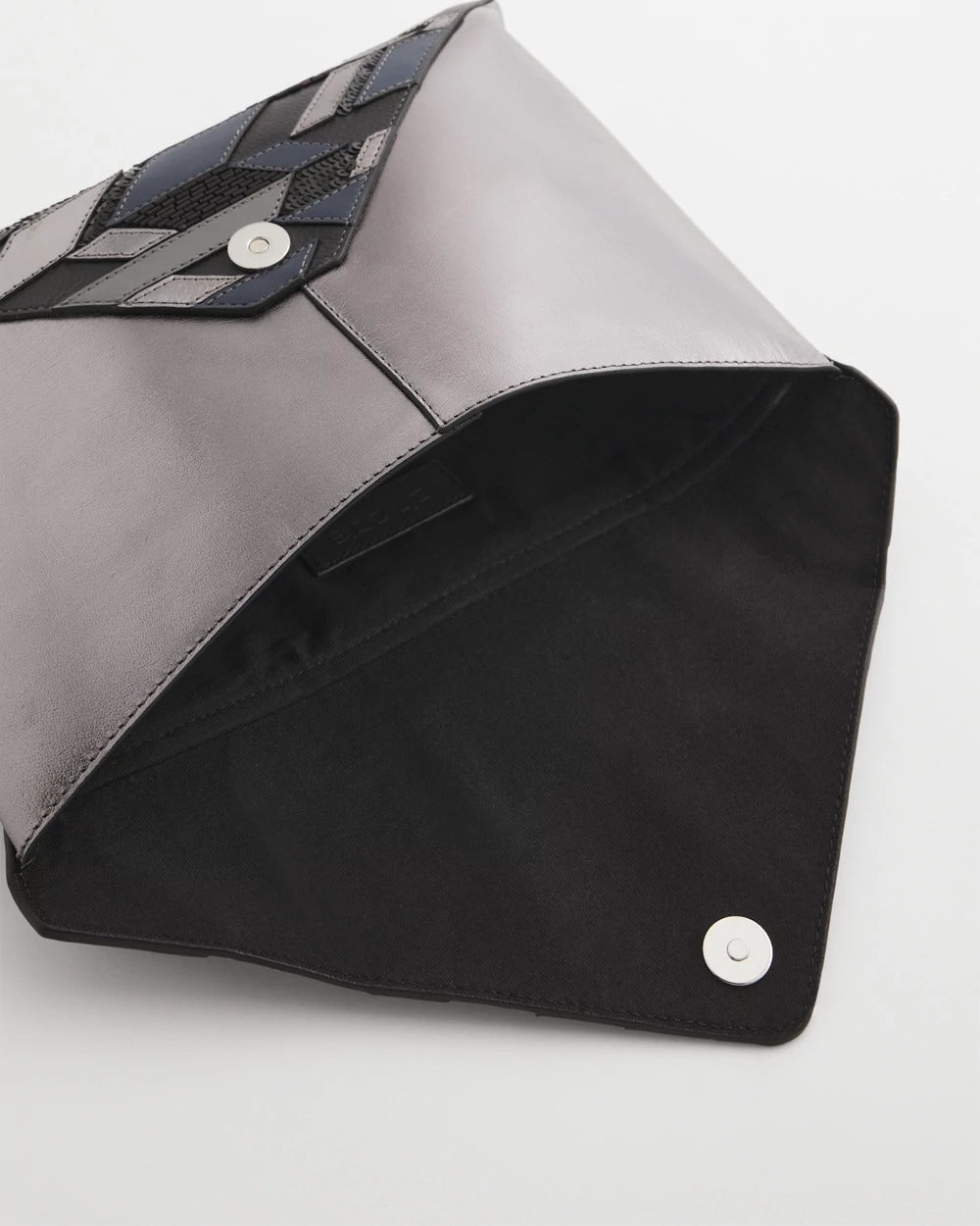 Metallic Embellished Envelope Clutch