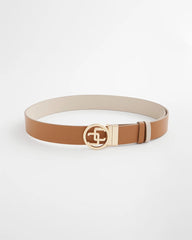Neutral CC Reversible Double Keeper Belt