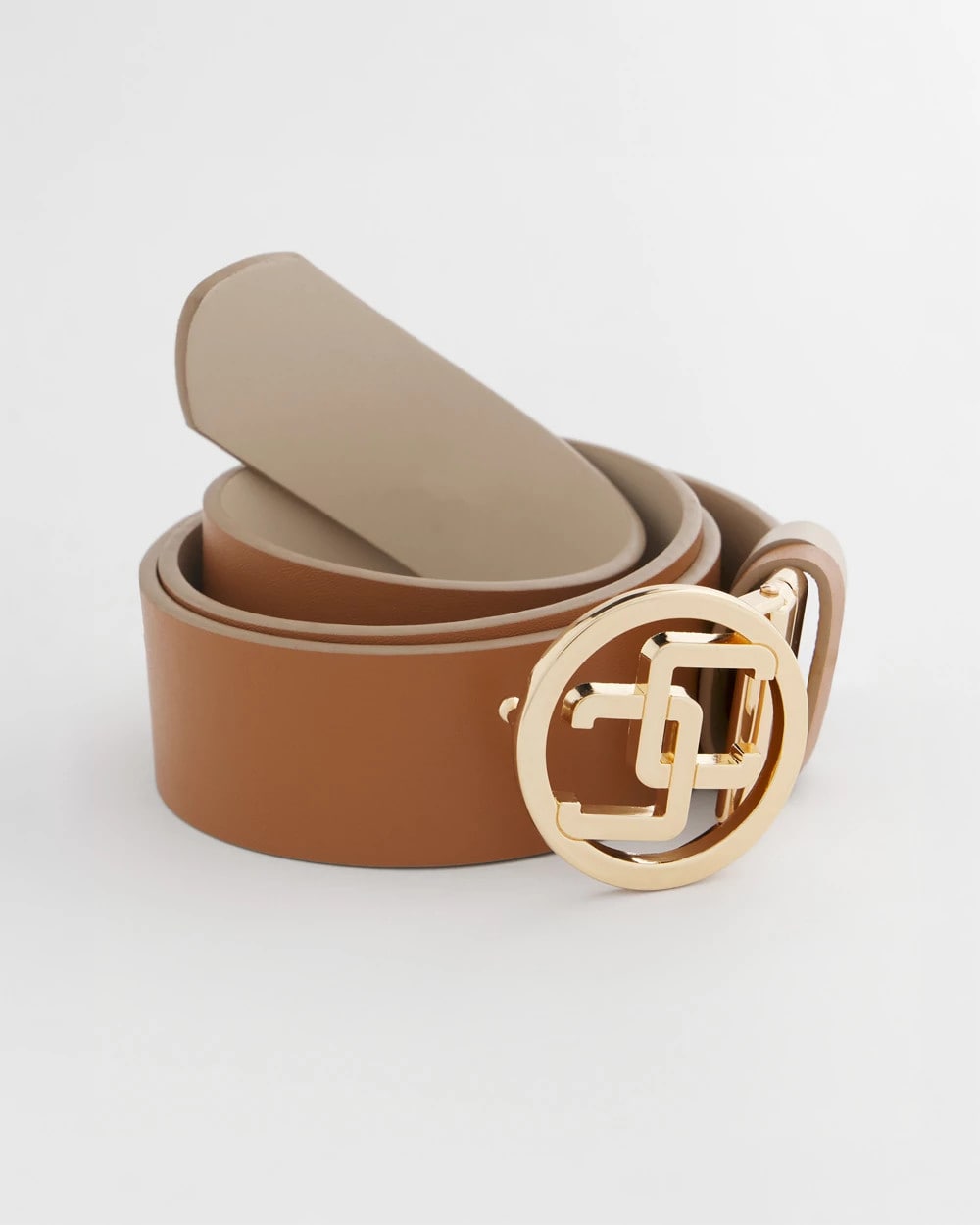 Neutral CC Reversible Double Keeper Belt