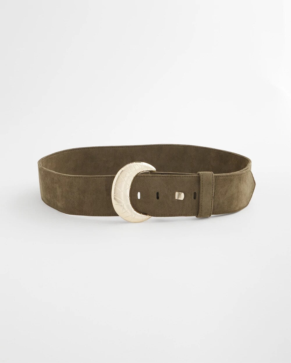 Green Green Faux Suede Sash Belt