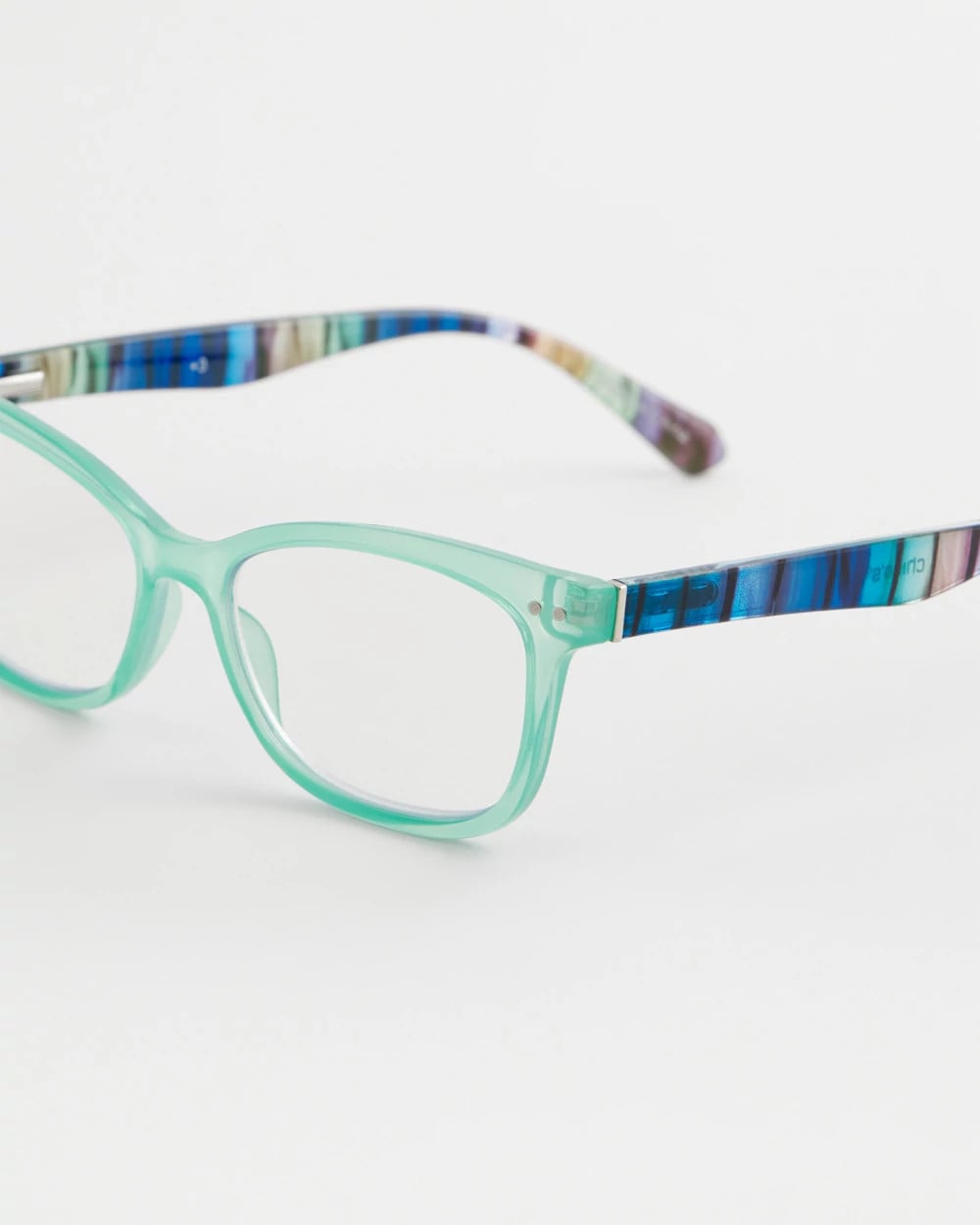 Green Multi-Stripe Square Readers