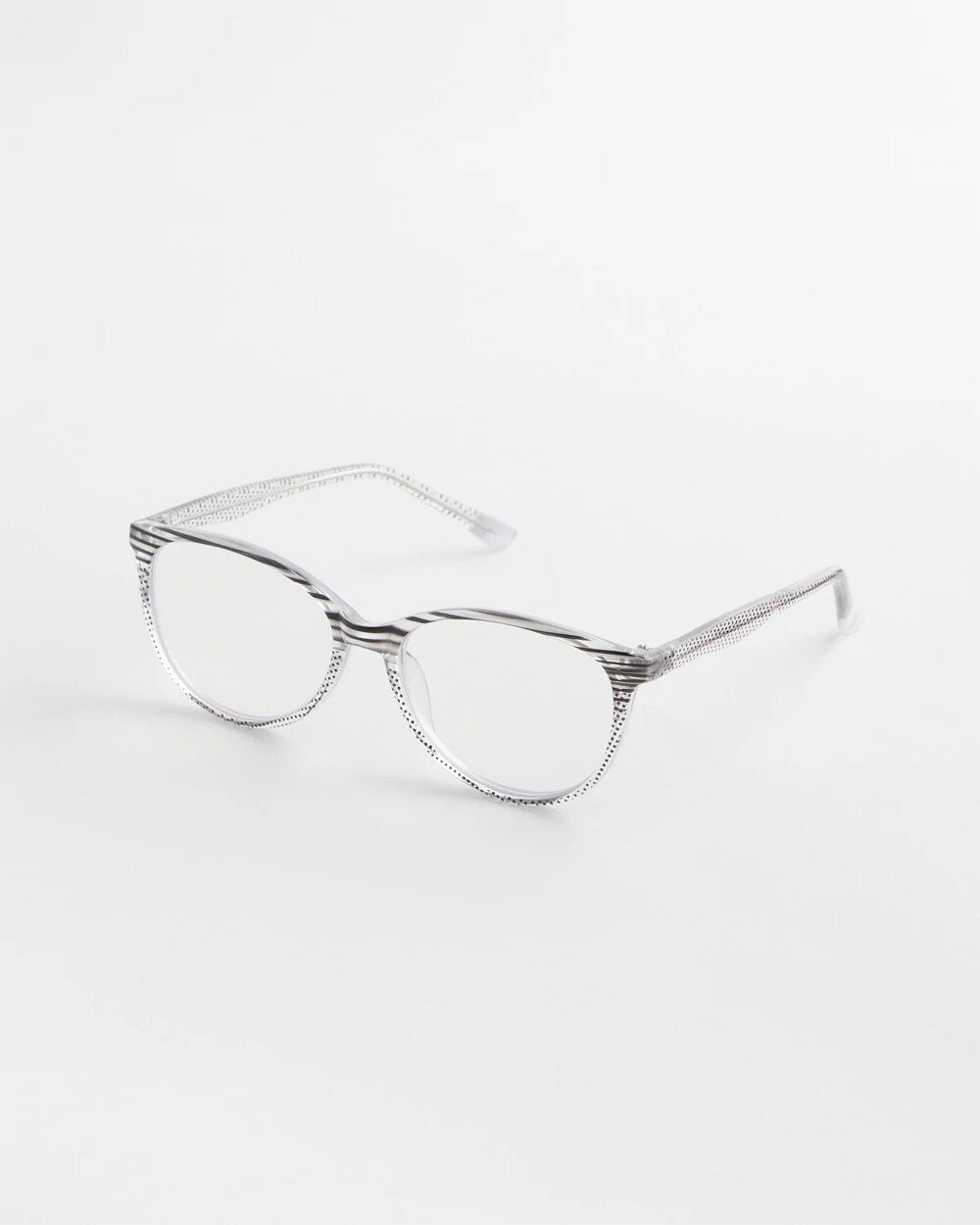 Purple/Black Stripe and Polka Dot Readers