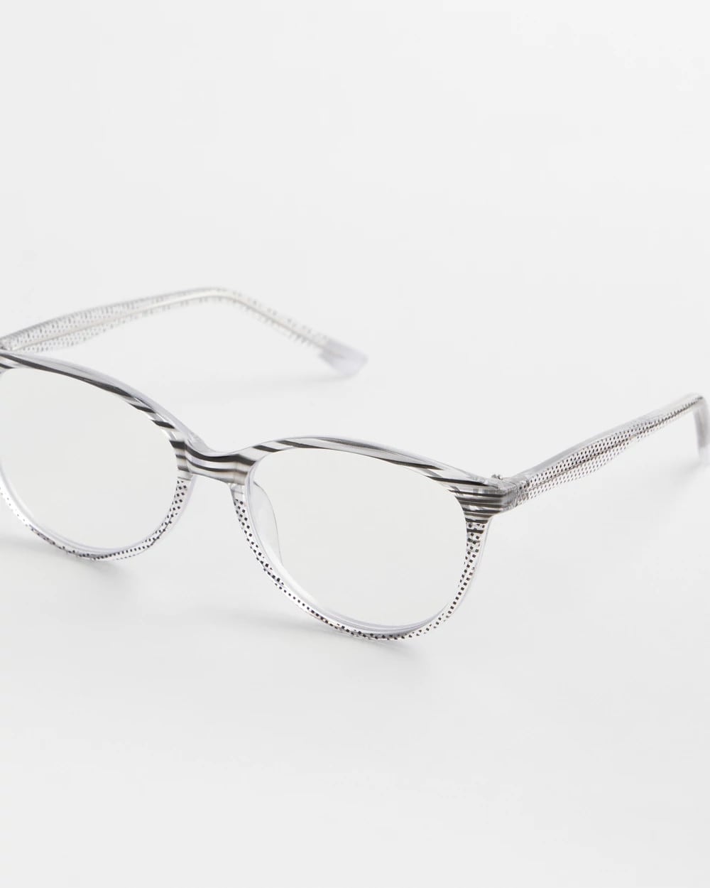 Purple/Black Stripe and Polka Dot Readers