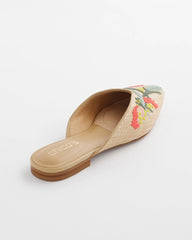 Multi Gabby Raffia Mule