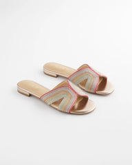 Metallic Multi Palma Slide Sandals