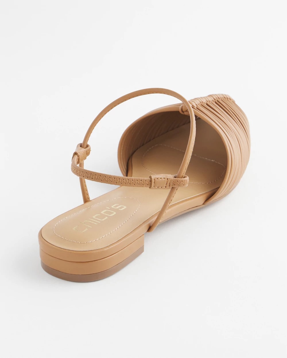 Tan Woven Slingback Sandals