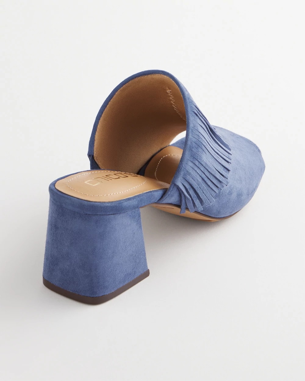 Blue Lotus Blue Lotus Suede Fringe Block Heels