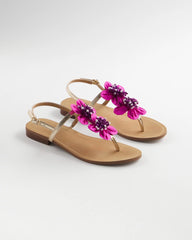 Pink Sunset Flower Sandal