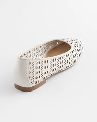 Alabaster Cutout Ballet Flats