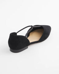 Black Glory Pointed Toe Flats