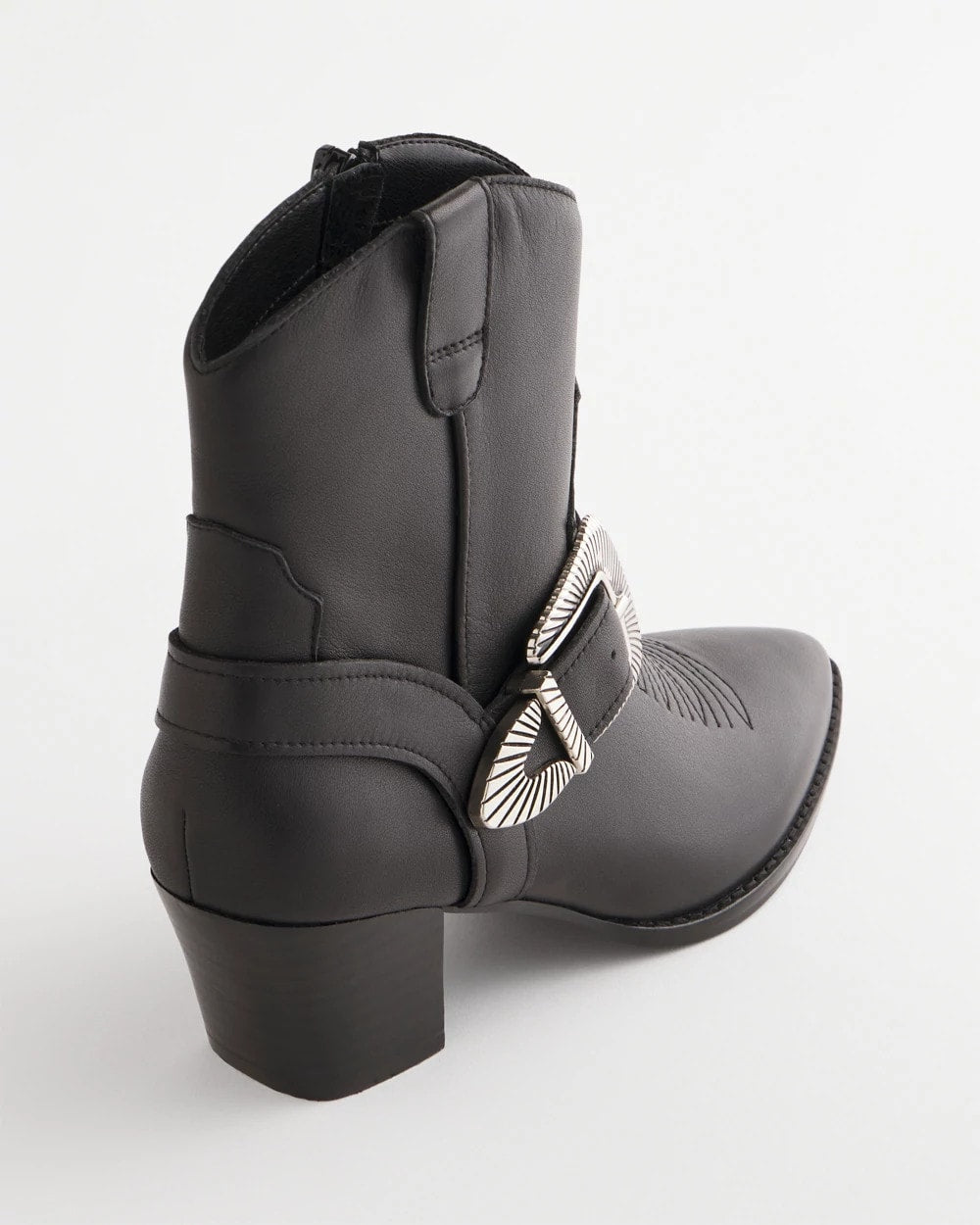 Black Kris Western Buckle Boots