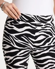 Black Zebra Brigitte™ Slim Pull-On Crop Pant