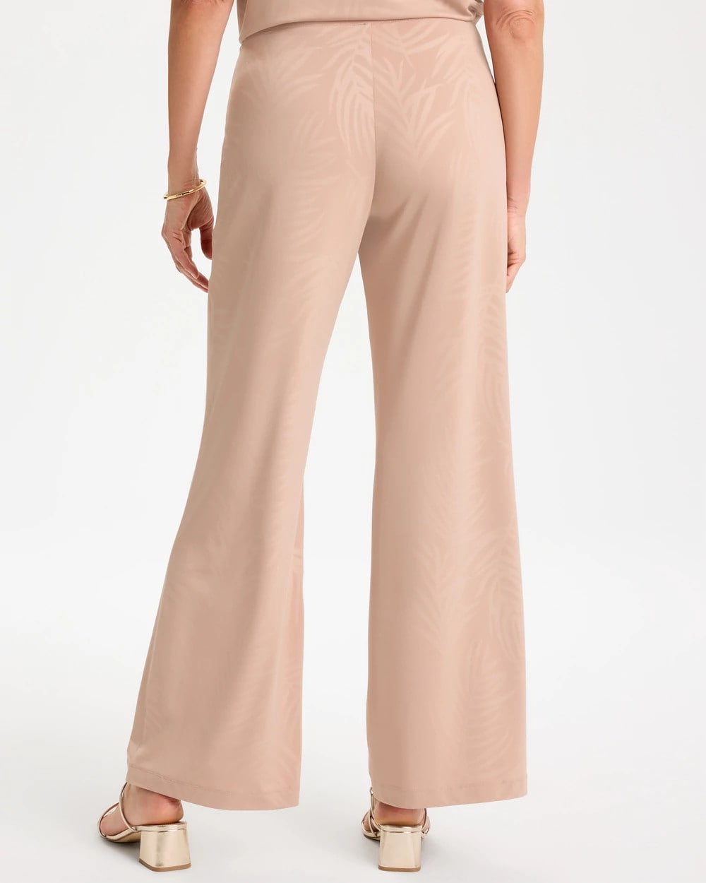 Mocha Mousse Travelers™ Palm Embossed Knit Pants