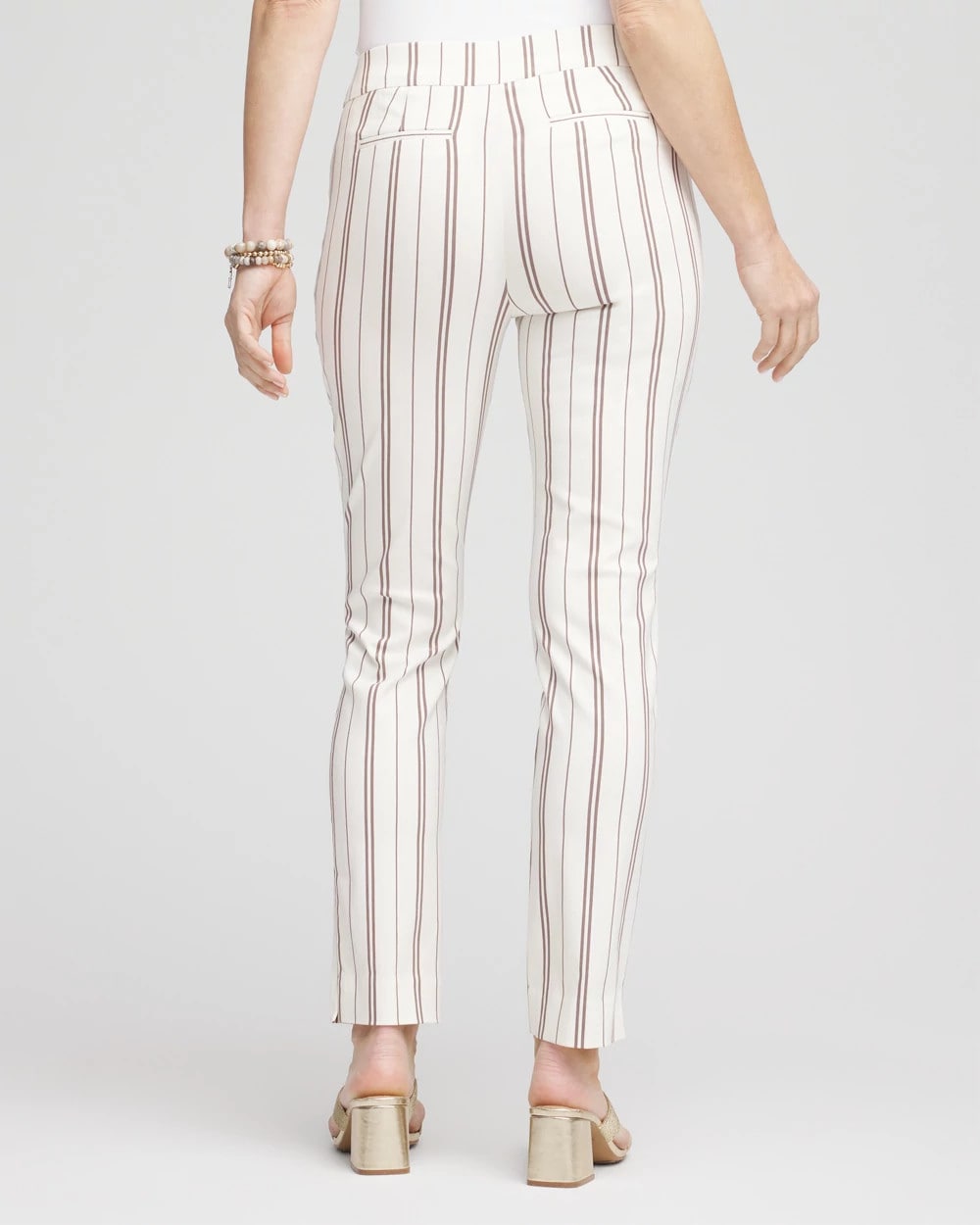 Alabaster Petite Brigitte™ Striped Ankle Pants