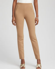 Caramel Apple Juliet Slim Trim Detail Ankle Pants