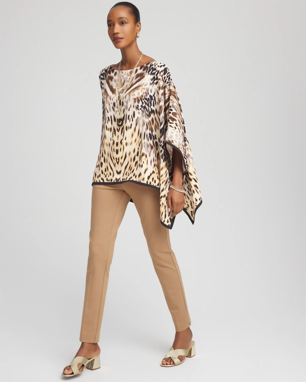 Caramel Apple Juliet Slim Trim Detail Ankle Pants