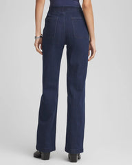 Bridge Street Rinse Pull-On Wide-Leg Trouser Jeans
