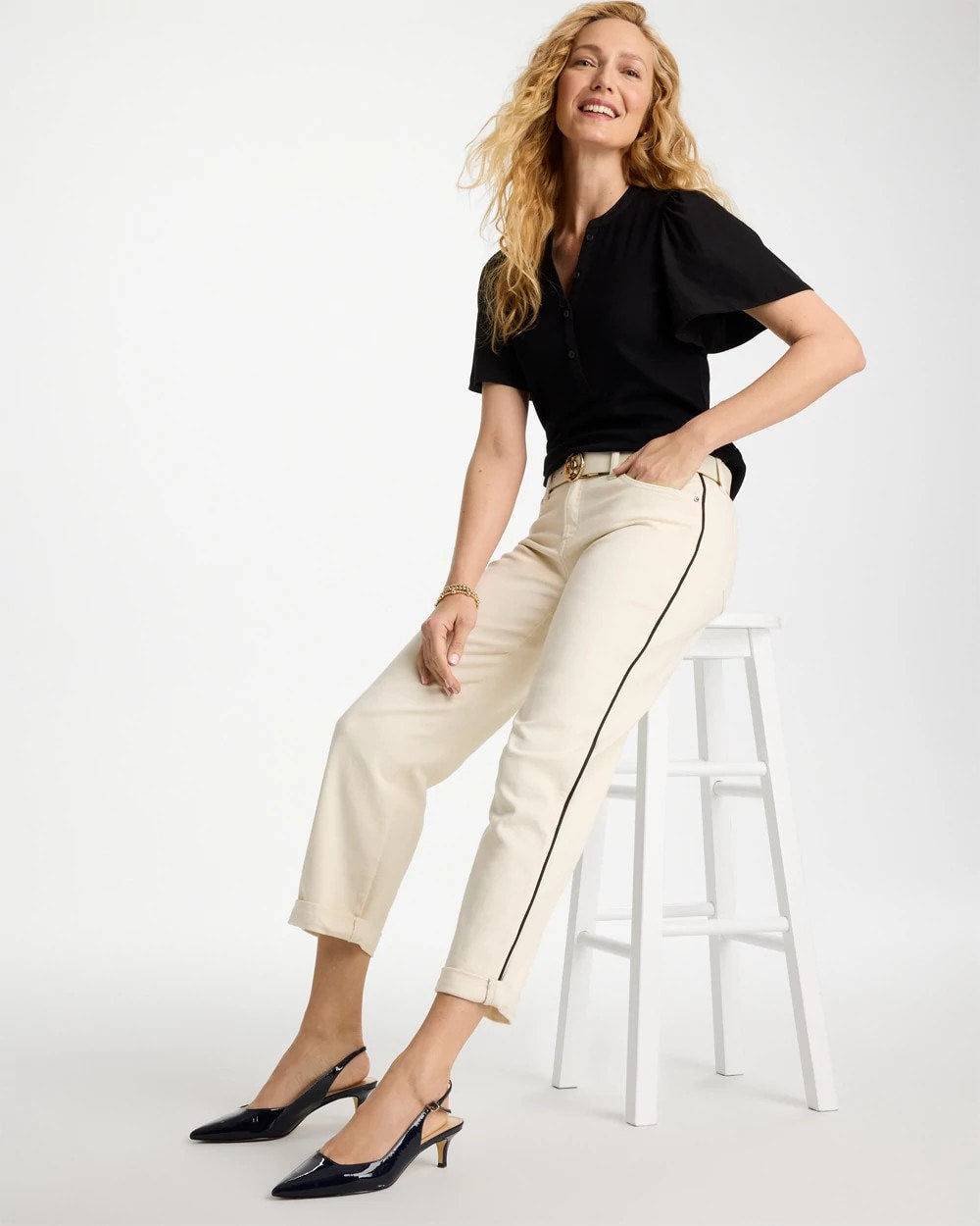 Sea Salt Relaxed Boyfriend Jean